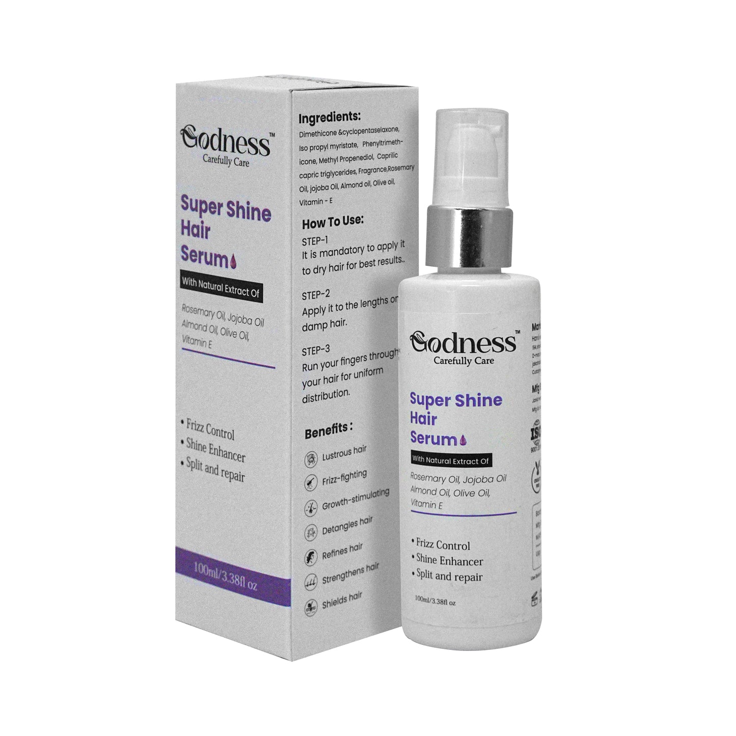 Super Shine Hair Serum | Frizz Control, Split End Repair & Intense Smoothness