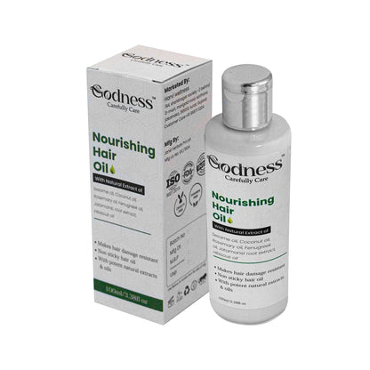 Nourishing Hair Oil with Sesame, Coconut, Rosemary & Herbal Extracts