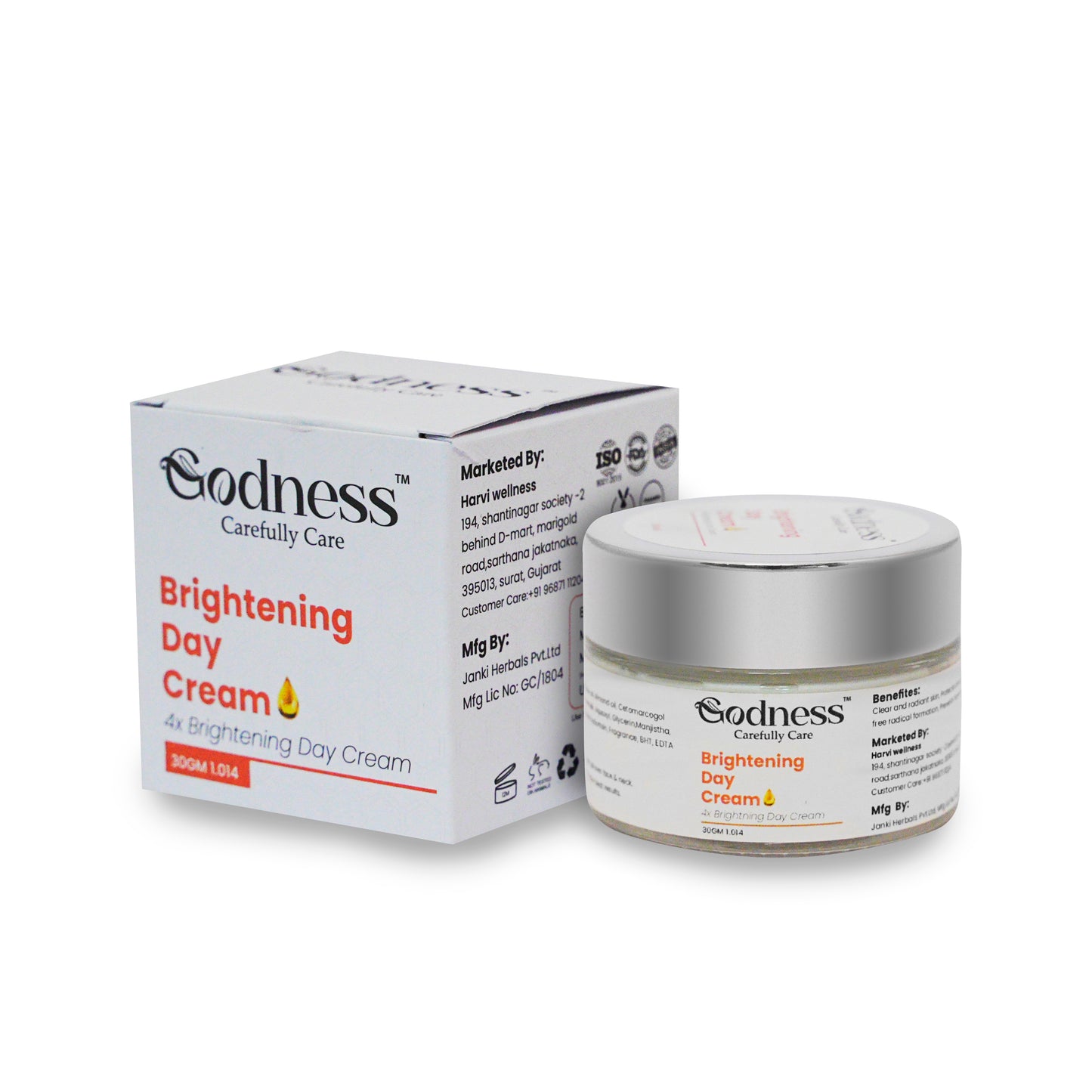 Brightening & Hydrating Day Cream | Vitamin C, Niacinamide & Natural Oils