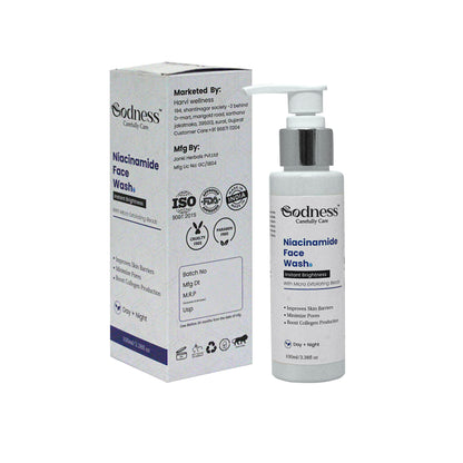 Niacinamide Face Wash | Instant Glow & Gentle Exfoliation with Micro Beads
