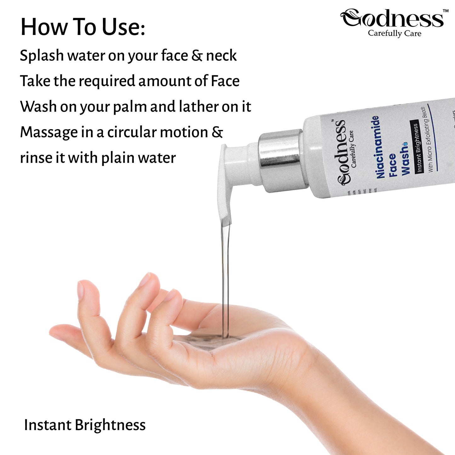 Niacinamide Face Wash | Instant Glow & Gentle Exfoliation with Micro Beads