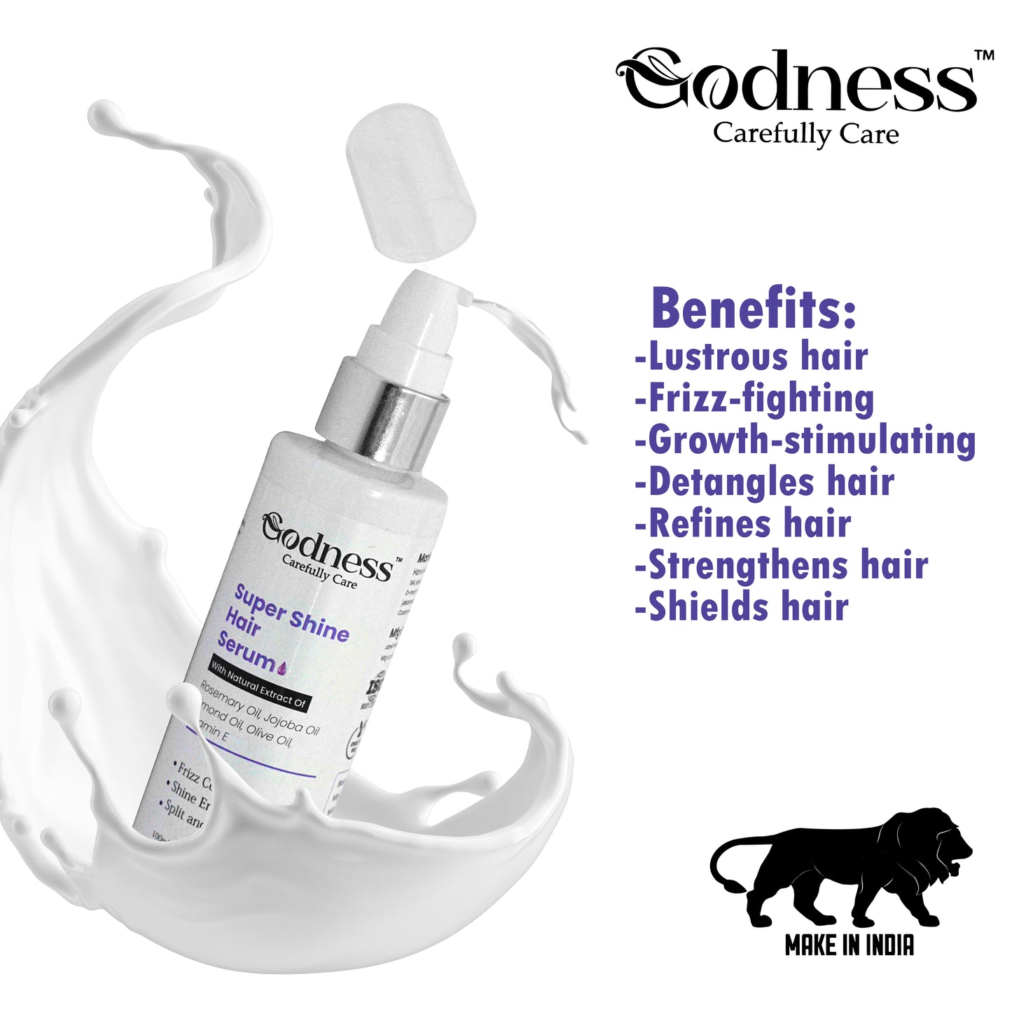 Super Shine Hair Serum | Frizz Control, Split End Repair & Intense Smoothness