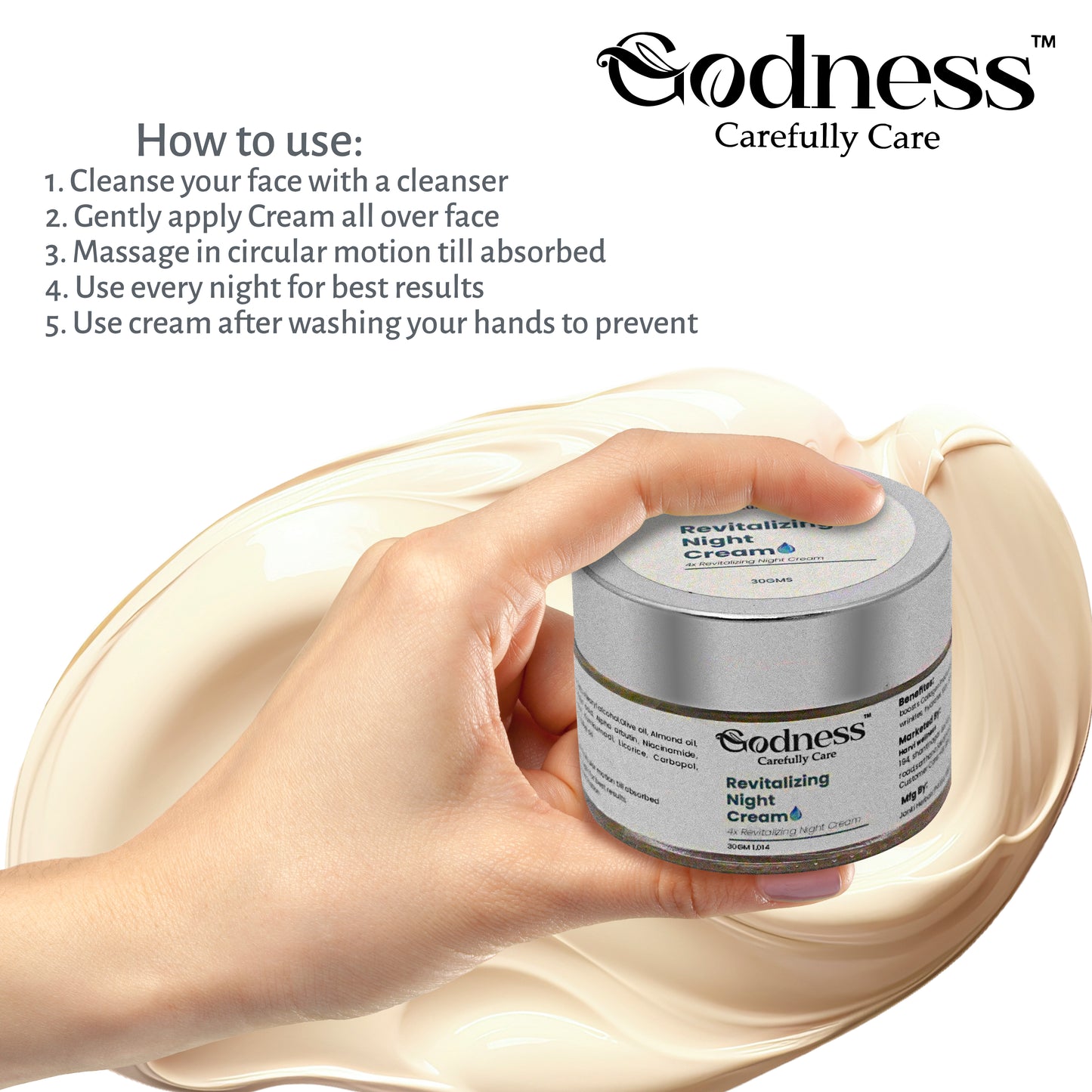 Revitalizing Night Cream – Deep Hydration & Skin Brightening | Natural Ingredients