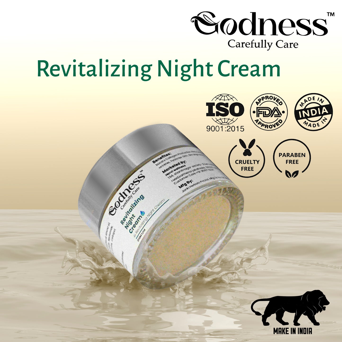 Revitalizing Night Cream – Deep Hydration & Skin Brightening | Natural Ingredients
