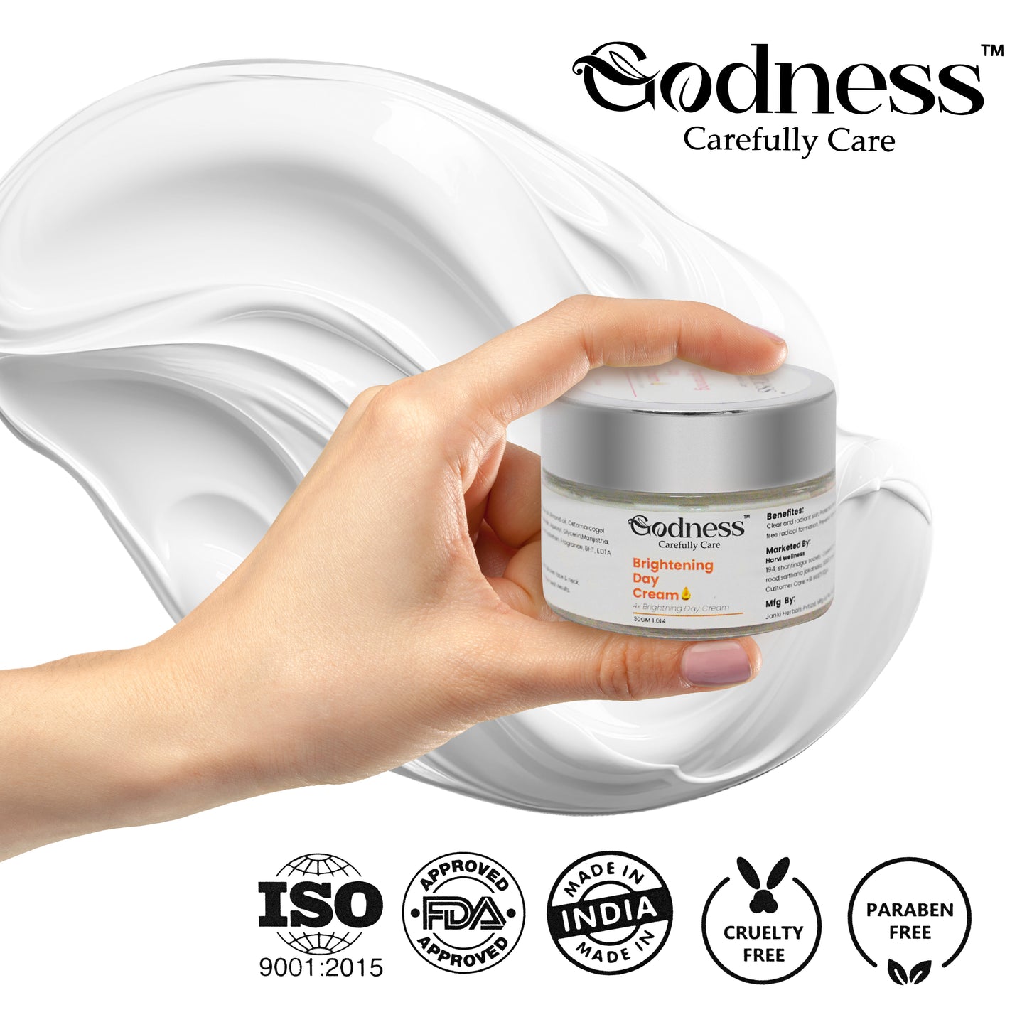 Brightening & Hydrating Day Cream | Vitamin C, Niacinamide & Natural Oils