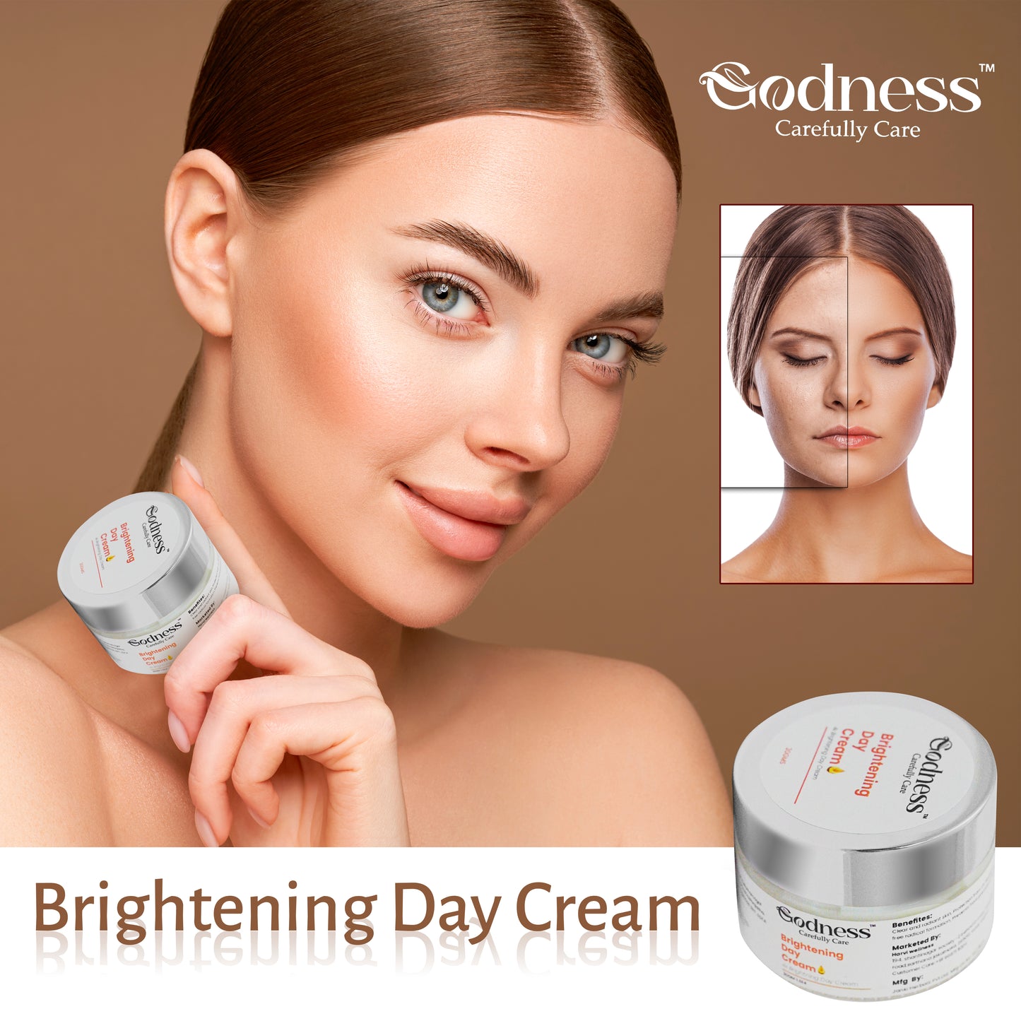 Brightening & Hydrating Day Cream | Vitamin C, Niacinamide & Natural Oils
