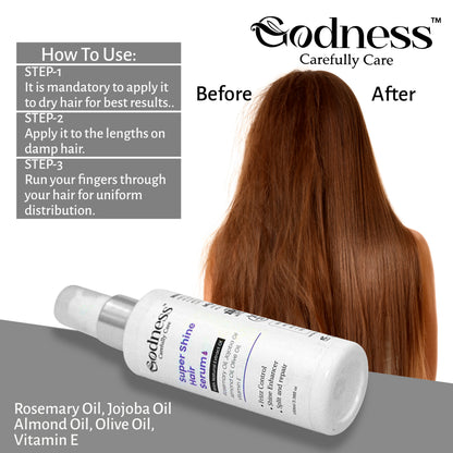 Super Shine Hair Serum | Frizz Control, Split End Repair & Intense Smoothness