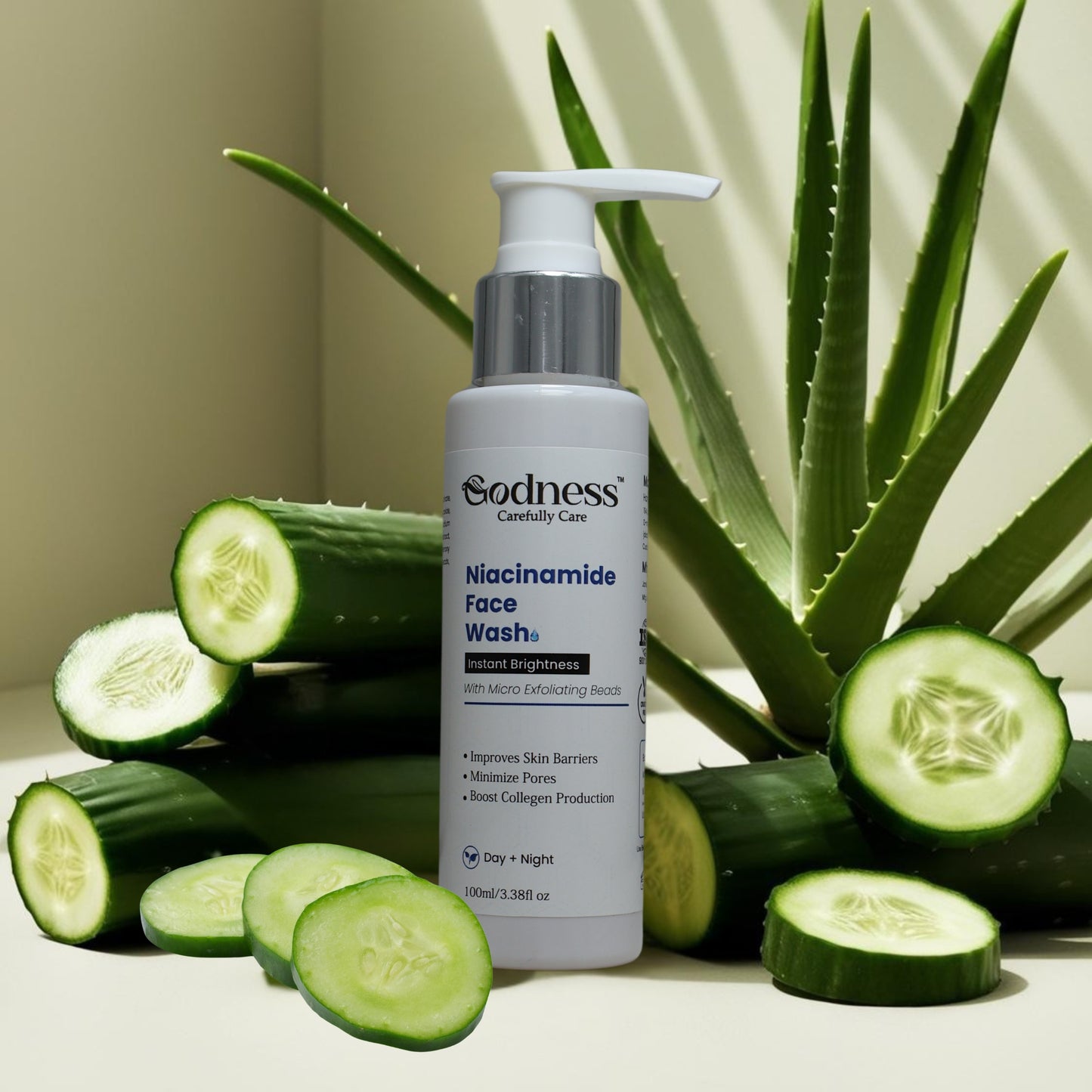 Niacinamide Face Wash | Instant Glow & Gentle Exfoliation with Micro Beads